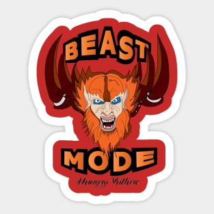 Beast Mode by Hungry Vulture Sticker